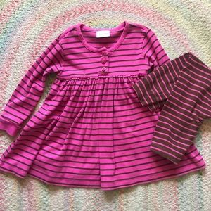 Hanna Andersson classic playdress & leggings set